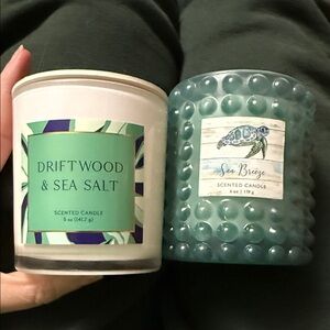 Driftwood & Sea Salt Scented Candle set
